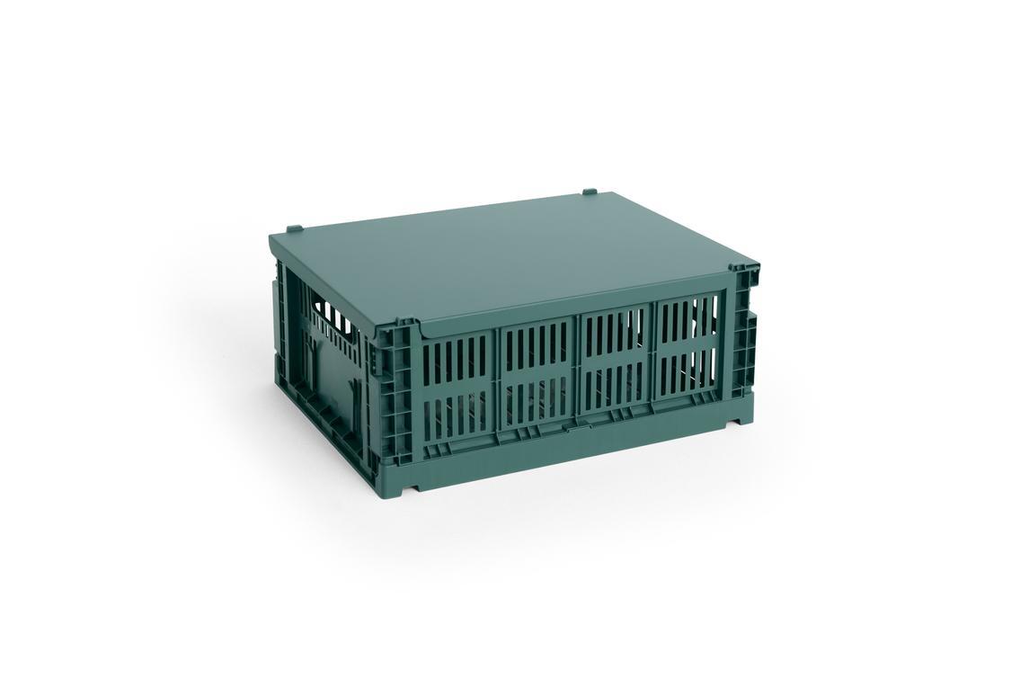 Colour Crate Plastic låg - Dark green